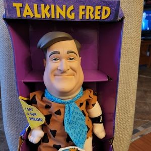 The Flintstones Movie - Talking Fred - Talking Figure 4 Phrases New In Box 1993
